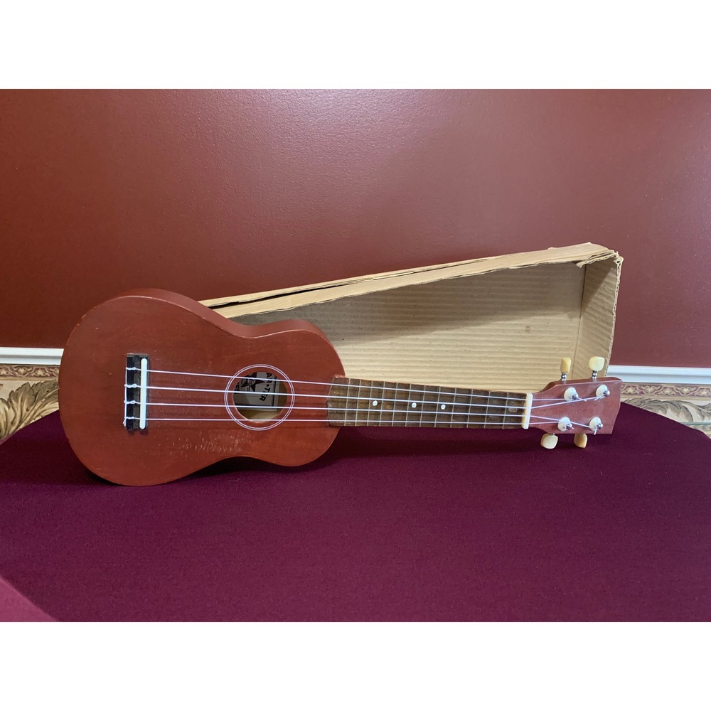 Starter Soprano Ukulele Brown Vintage Retro Boho Minimalist Everyday 21 Inch